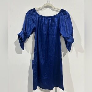 As U Wish Royal Blue Long Sleeve Dress